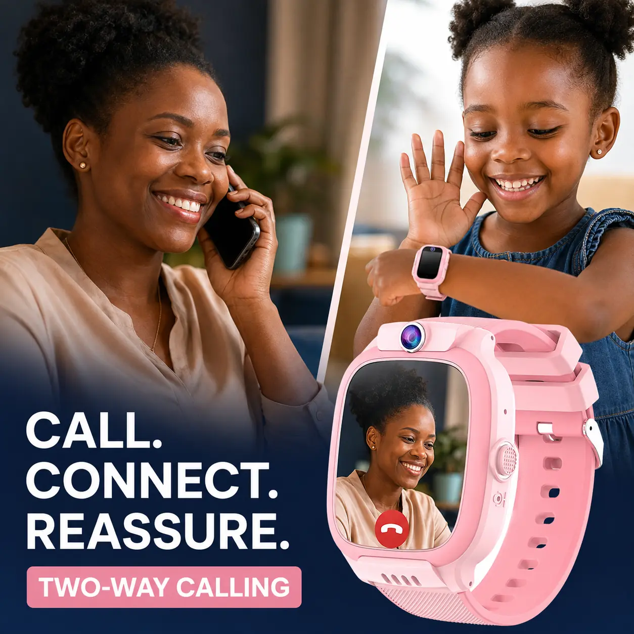 Two-way calling between a parent and child