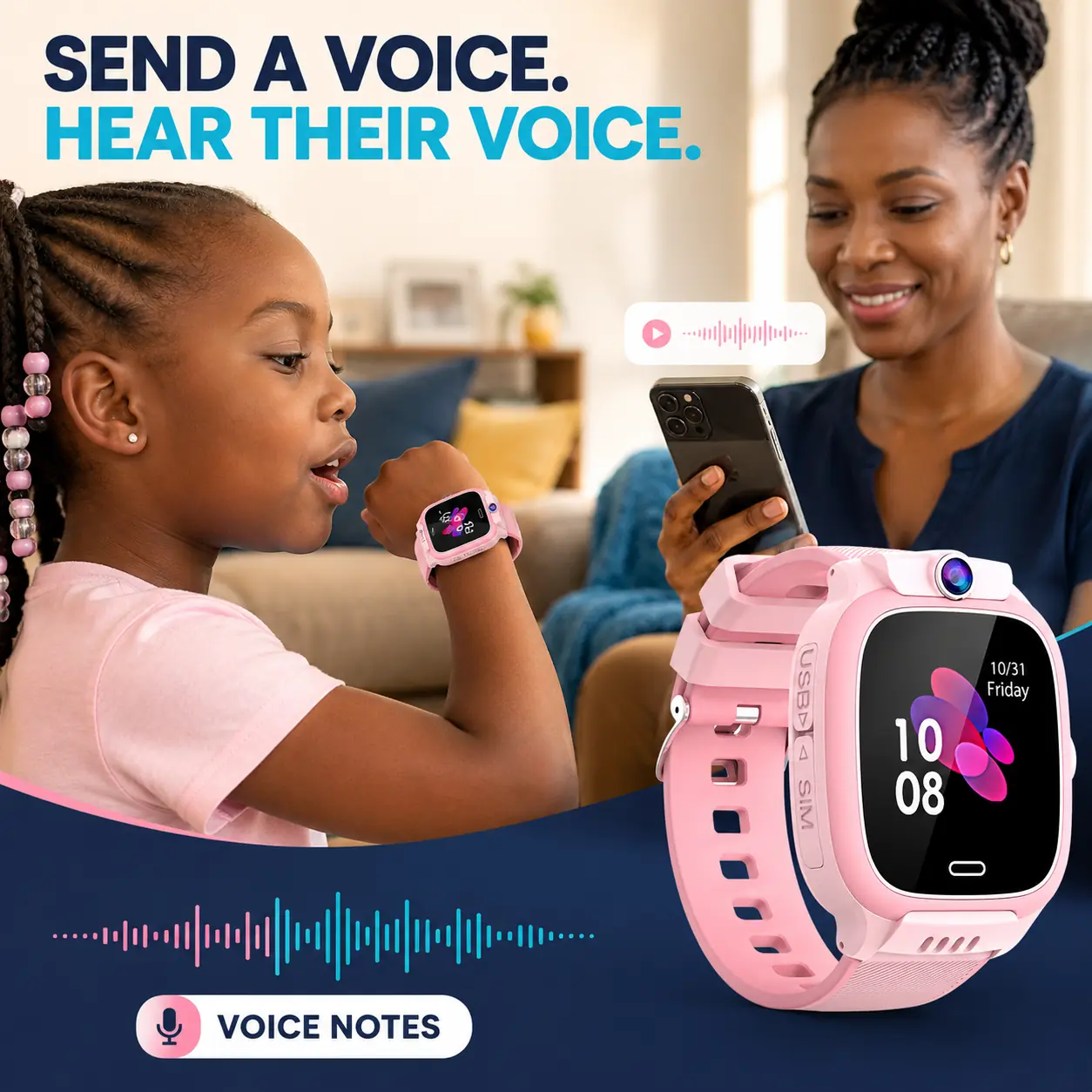 Voice notes on Y31 smartwatch