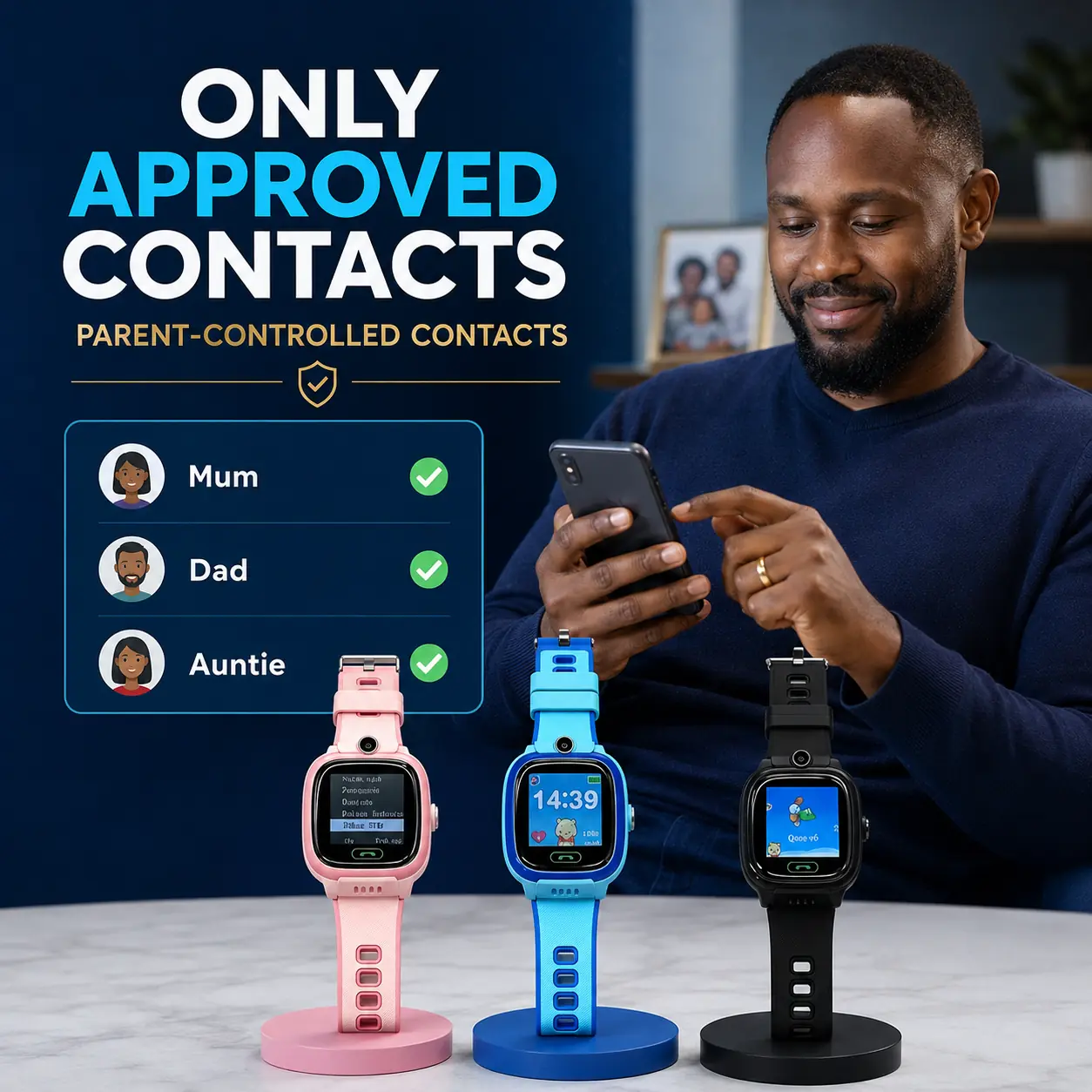 Parent-controlled contacts