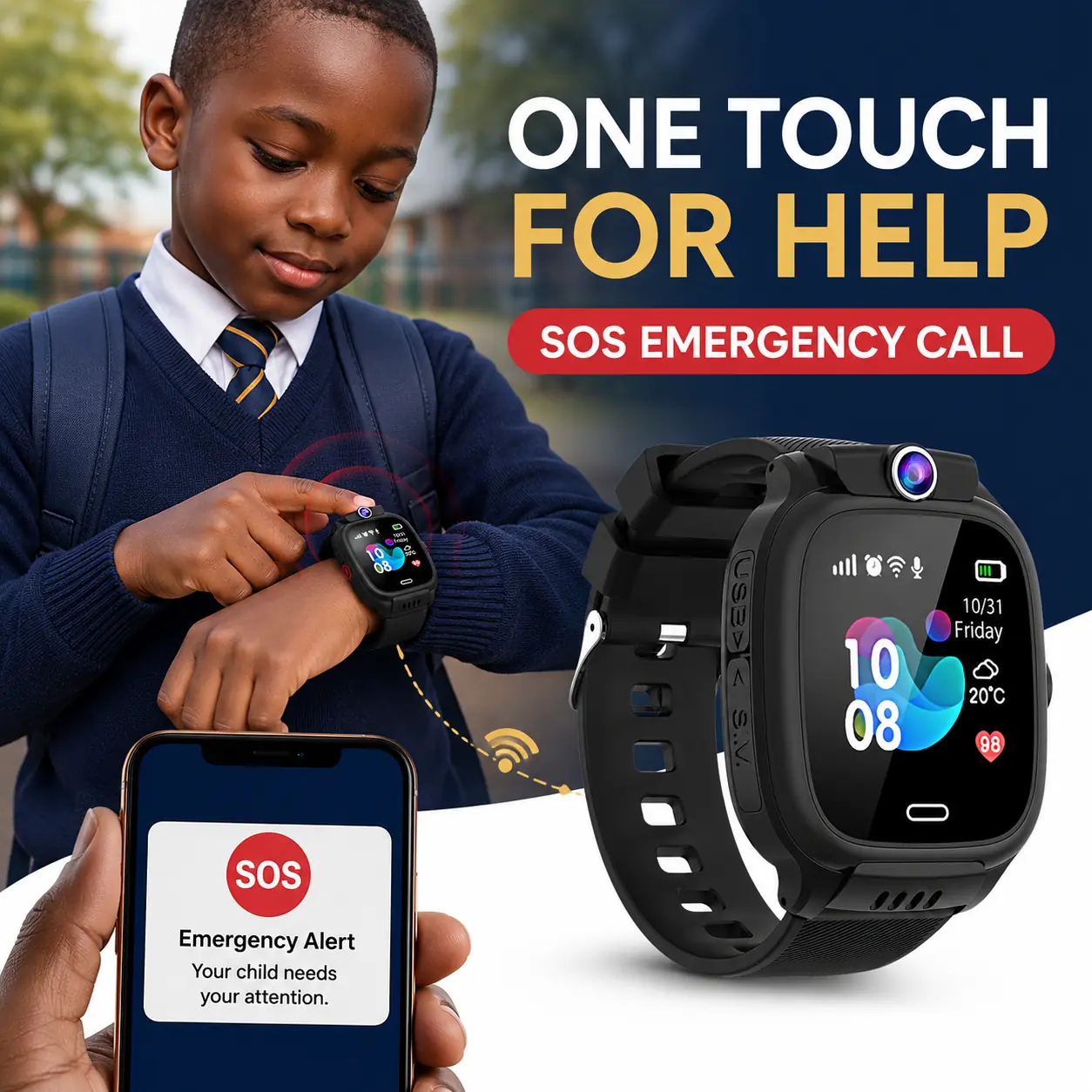 SOS emergency calling feature on Y31